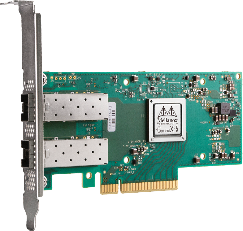 NVIDIA (Mellanox)  MCX512A-ADAT ConnectX-5 Ex EN Adapter Card 25GbE双端口以太网网卡