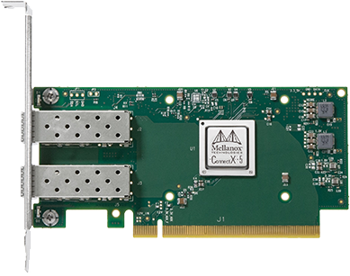 NVIDIA (Mellanox)  MCX512F-ACAT ConnectX-5 EN Adapter Card 25GbE双端口以太网网卡