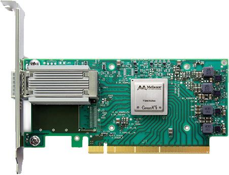 NVIDIA (Mellanox)  MCX515A-CCUT ConnectX-5 EN Adapter Card 100GbE单端口以太网网卡