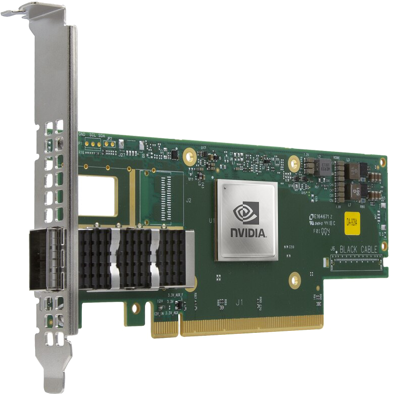 NVIDIA (Mellanox)  MCX653105A-HDAT-SP ConnectX-6 VPI Adapter Card HDR/200GbE单端口InfiniBand网卡