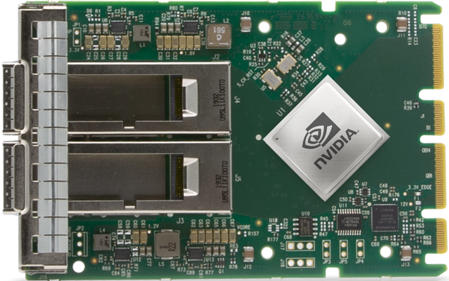NVIDIA (Mellanox)  MCX653436A-HDAI ConnectX-6 VPI Adapter Card OCP3.0 HDR/200GbE双端口InfiniBand网卡