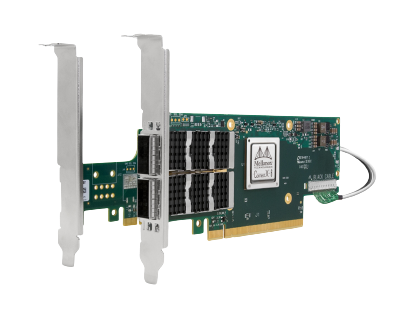 NVIDIA (Mellanox)  MCX654106A-ECAT ConnectX-6 VPI Adapter Card HDR100/EDR/100GbE双端口InfiniBand网卡